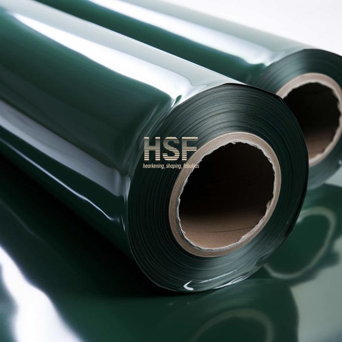 120μm Opaque Dark Green HDPE Film sample showing material texture and color