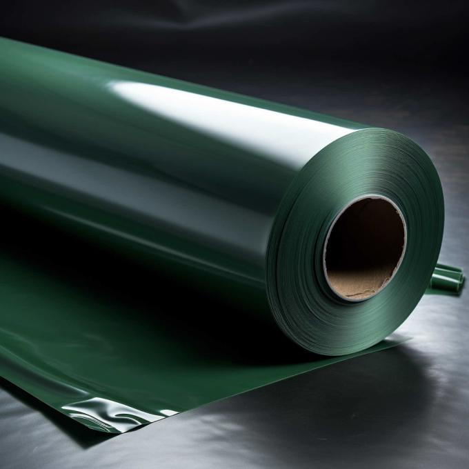80μm Opaque Green PE Silicone Coated Release Film product sample