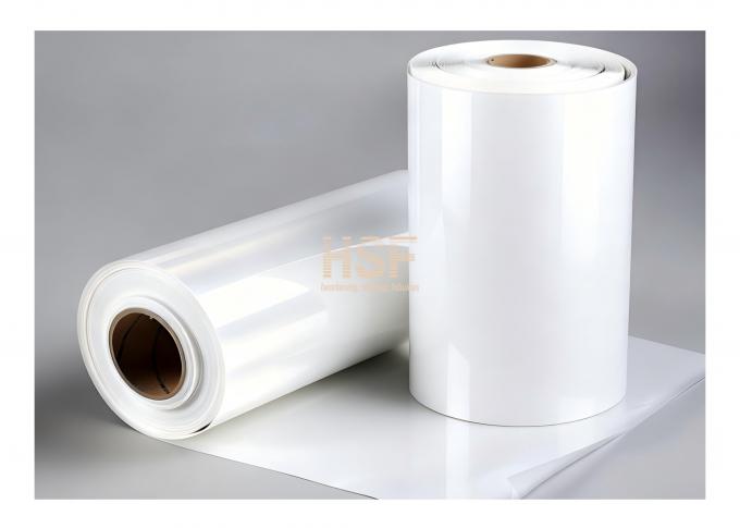 60Î¼m White CPE Film product sample showing uniform thickness and smooth surface